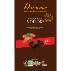 Tablette chocolat noir 95% 90gr- Dardenne