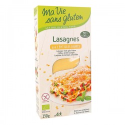 Lasagnes de lentilles jaunes 250g ma vie sans gluten