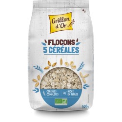 Flocons 5 céréales - 500g     Grillon d'or
