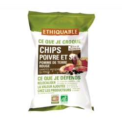 Chips Pomme de Terre Rouge Poivre et Sel 100g