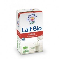 LAIT UHT ENTIER BRIQUE  1 L GRANDEUR NATURE