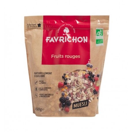 Muesli fruits rouges 450g