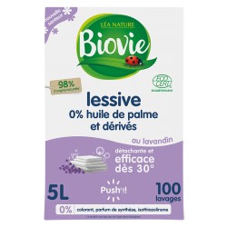 Lessive 0% huile de palme et dérivés, Lavandin - 100 lavages - 5L