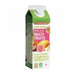 Pur jus multifruits Pérou/Equateur/Madagascar BIO 1L