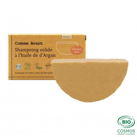 Shampoing solide à l'huile d’argan cheveux secs V2. Comme Avant