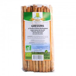 Gressins à l'huile d'olive bio 125g