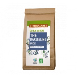 Thé noir Darjeeling d'Inde (feuilles entières) - sac 100g
