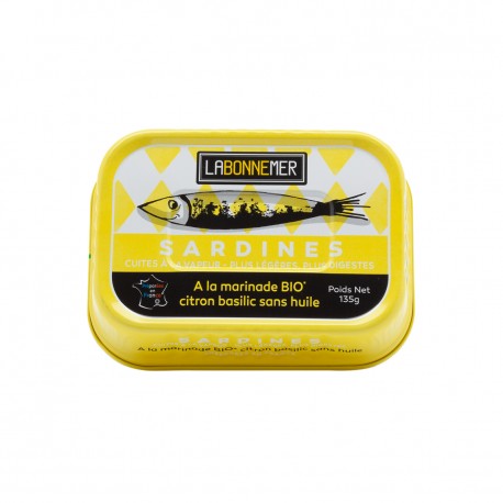 Sardines marinade citron basilic La Bonne Mer - 135g - Port St Louis du Rhône (13)