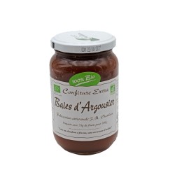 Confiture de baies d'Argousier Chatelain - bocal 420g - La Bâtie Neuve (05)