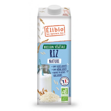 BOISSON RIZ NATURE (1L) ELIBIO - EPICIERS BIO