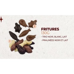 FRITURE PRALINÉ NOIR ET LAIT 130G