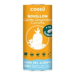 Bouillon déshydraté carotte gingembre curcuma bio. Cossu