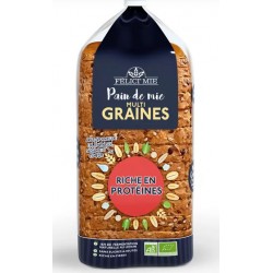 Pain de mie multi-graines riche en protéines Felici'mi 400g