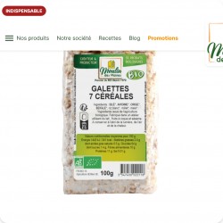 Galettes 7 céréales bio - 100g MdM
