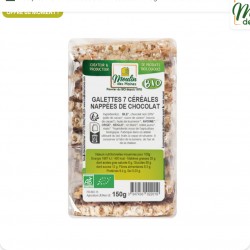 Galettes 7 céréales et chocolat bio - 150g  MdM