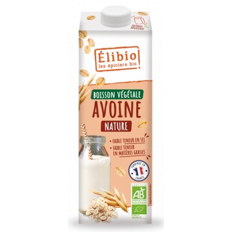 BOISSON D'AVOINE SANS SUCRE AJOUTE (1L) ELIBIO - EPICIERS BIO