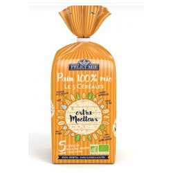 Pain de mie 5 céréales sans croûte Felici'mie 300g