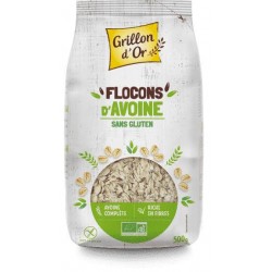 Flocons avoine sans gluten 500 g Grillon d'or