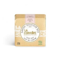 Savon Douceur bio lait de chèvre 100 g. La Corvette