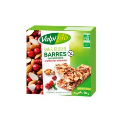 BARRES DE CEREALES CRANBERRIES AMANDES (90G) VALPIBIO